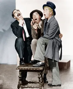 Stool Prints: A NIGHT AT THE OPERA, from left: Groucho Marx