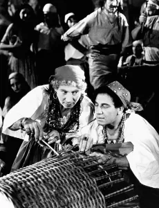 Gypsies Prints: A NIGHT AT THE OPERA, from left, Harpo Marx, Chico Marx, 1935