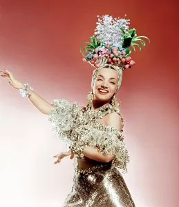 Gold Lame Prints: THAT NIGHT IN RIO, Carmen Miranda, 1941