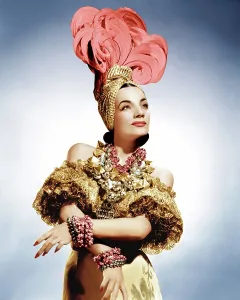 Gold Lame Prints: THAT NIGHT IN RIO, Carmen Miranda, 1941