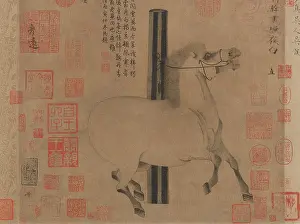 Lcgrfa1710 Prints: NIGHT SHINING WHITE, by Han Gan, 743-756, Chinese, Tang dynasty, painting, ink on paper