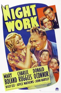 Mary Prints: NIGHT WORK, poster art, bottom l-r: Mary Boland