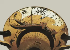 Viterbo Prints: NIKOSTHENES (6th C. BC). Attic black-figure cup
