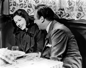 Melvyn Prints: NINOTCHKA, Greta Garbo, Melvyn Douglas, 1939, laughing