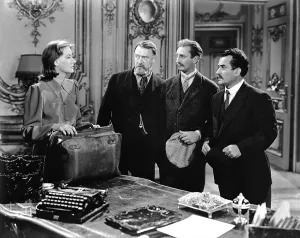 Typewriter Prints: NINOTCHKA, Greta Garbo, Sig Ruman, Felix Bressart, Alexander Granach, 1939