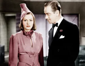 Melvyn Prints: NINOTCHKA, from left: Greta Garbo, Melvyn Douglas, 1939