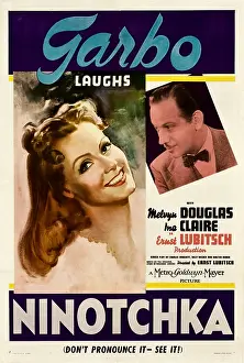 Douglas Prints: NINOTCHKA, from left: Greta Garbo, Melvyn Douglas, 1939