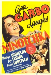 Douglas Prints: NINOTCHKA, top: Greta Garbo, bottom from left: Greta Garbo