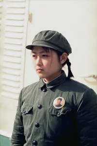 Alliances Prints: Nixon in China. Young Chinese girl dressed in soldier attire