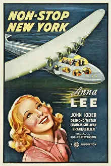 Airplane Prints: NON-STOP NEW YORK, bottom: Anna Lee, 1937
