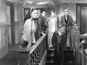 Bathrobe Prints: AND THEN THERE WERE NONE, from left: June Duprez