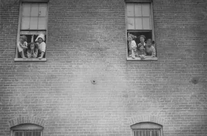 Brick Prints: Noon recreation at Danville Cigarette Factory