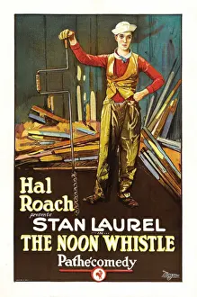 Board Prints: THE NOON WHISTLE, Stan Laurel, 1923