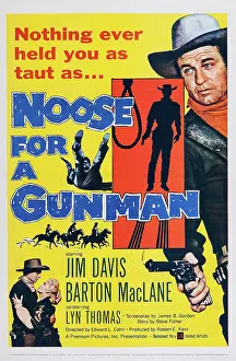 Images Dated 10th March 2014: NOOSE FOR A GUNMAN, US poster art, top right: Jim Davis, 1960