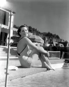 Bathing Suit Prints: NORMA SHEARER, MGM photograph by Hurrell, 2/28/33