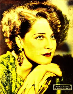 Shearer Prints: Norma Shearer on portrait poster/jumbo window card, ca. 1932