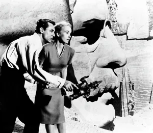 Arm Outstretched Prints: NORTH BY NORTHWEST, Cary Grant, Eva Marie Saint, 1959