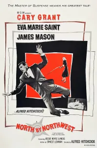Trending: NORTH BY NORTHWEST, l-r: Cary Grant, Eva Marie Saint on poster art, 1959