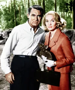 Skirt Suit Prints: NORTH BY NORTHWEST, from left: Cary Grant, Eva Marie Saint, 1959