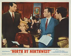 Landau Prints: NORTH BY NORTHWEST, Lobbycard, from left