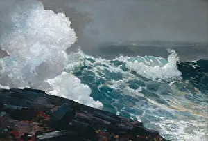 Coast Prints: NORTHEASTER, by Winslow Homer, 1895-1901, American painting, oil on canvas