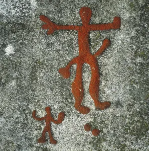 Rite Prints: NORWAY. Begby. Anthropomorphic figures (1000 BC)