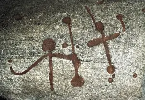 Cave Prints: NORWAY. HELGELAND. Bronze Age. Petroglyph; Cave. AISA/Everett Collection**US SALES ONLY**