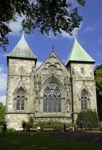 Norge Prints: NORWAY. Stavanger. St. Swithum Cathedral (12th-13th c)