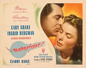 NOTORIOUS, Cary Grant, Ingrid Bergman, 1946