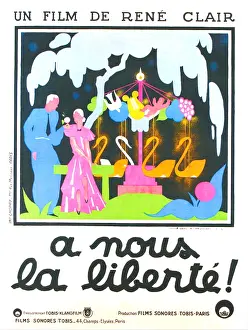 Swan Prints: A NOUS LA LIBERTE, French poster art, 1931