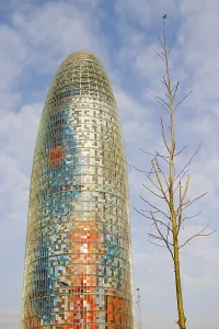 NOUVEL, Jean (1945). Agbar Tower. 2001-2005. SPAIN. CATALONIA. BARCELONA. Barcelona. Architecture. AISA/Everett Collection - Image has fine art copyright