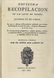 Charles Iv 1748 1819 Prints: Novsima Recopilacin de las Leyes de Espaa' (New Compilation of the Spanish Laws)