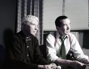 Host Prints: SEE IT NOW, from left: Carl Sandburg