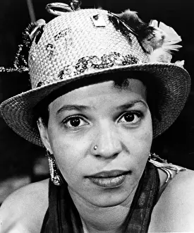 Straw Hat Prints: Ntozake Shange, 1979.. Courtesy: CSU Archives / Everett Collection