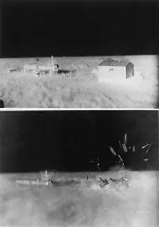 Atom Bombs Prints: Nuclear Operation Cue tested structures ability to survive atomic bombs