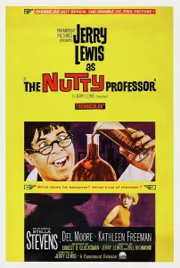 1963 Movies Prints: THE NUTTY PROFESSOR, US poster, from top: Jerry Lewis, Stella Stevens, 1963