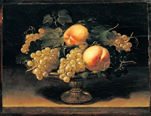 Grapes Prints: Nuvolone Panfilo, Still Life with Peaches