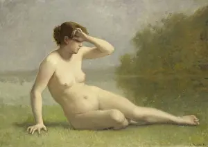 Model Prints: Nymph, by L. Nicolas, 1886, Dutch painting