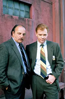 Television Prints: NYPD BLUE, from left, Dennis Franz, David Caruso, 1993-2005 (1993 photo)