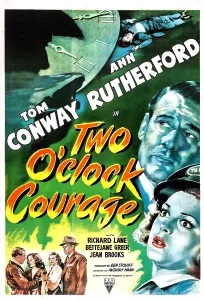 Conway Prints: TWO O'CLOCK COURAGE, US poster, Tom Conway, Ann Rutherford, 1945