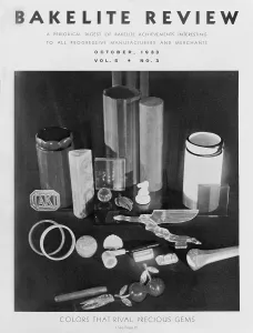 Chemistry Prints: October 1933 issue of Bakelite Review, about one of the synthetic first plastics