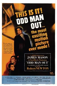 Crime Prints: ODD MAN OUT, US poster art, from left: Kathleen Ryan, James Mason, 1947