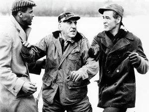 Belafonte Prints: ODDS AGAINST TOMORROW, from left: Harry Belafonte, Ed Begley, Robert Ryan, 1959