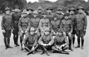 December Prints: Officers of the Morristown, New Jersey, Infantry Battalion. World War I. July 1918