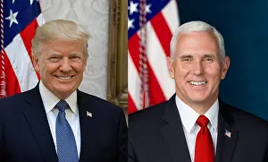 Businessman Prints: Official photos of President Donald Trump and VP Mike Pence