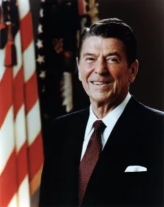 Conservatives Prints: Official portrait of President Reagan taken on February 7 1981. PO-USP-Reagan_NA-12-0060M