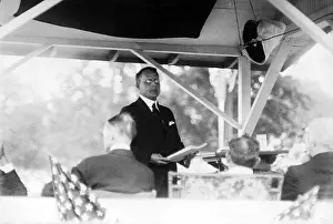 Political Prints: Ohio Governor James M. Cox giving a speech during his run for the Presidency