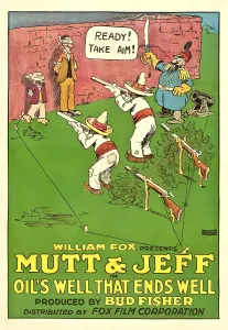Uniform Prints: OIL'S WELL THAT ENDS WELL, against wall: Mutt & Jeff