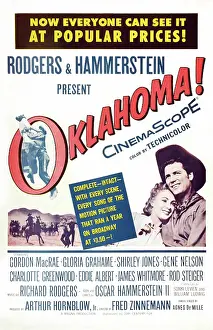 1955 Movies Prints: OKLAHOMA!, US poster art, Shirley Jones