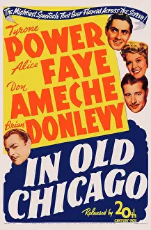 Brian Prints: IN OLD CHICAGO, US poster art, Brian Donlevy